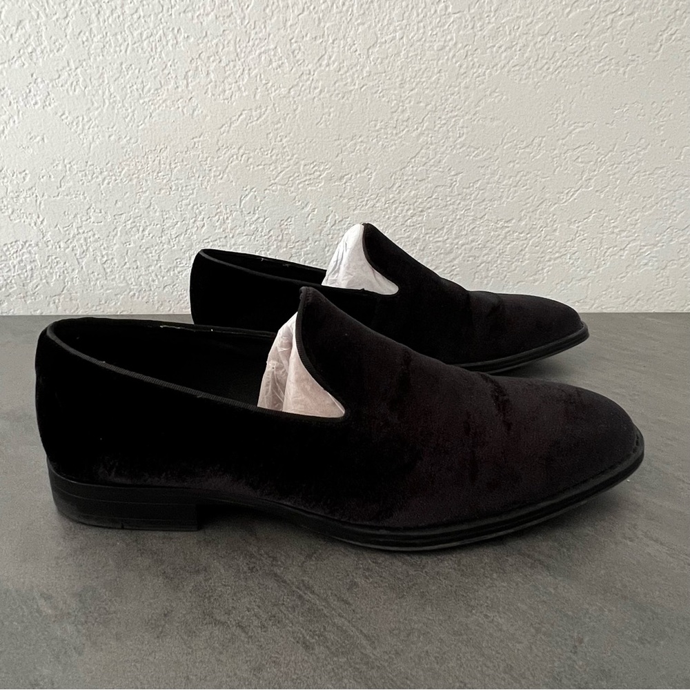 Madden With Ortholite Black Velvet Slip On Loafers Shoes - Men’s Size 11 - Picture 4 of 9